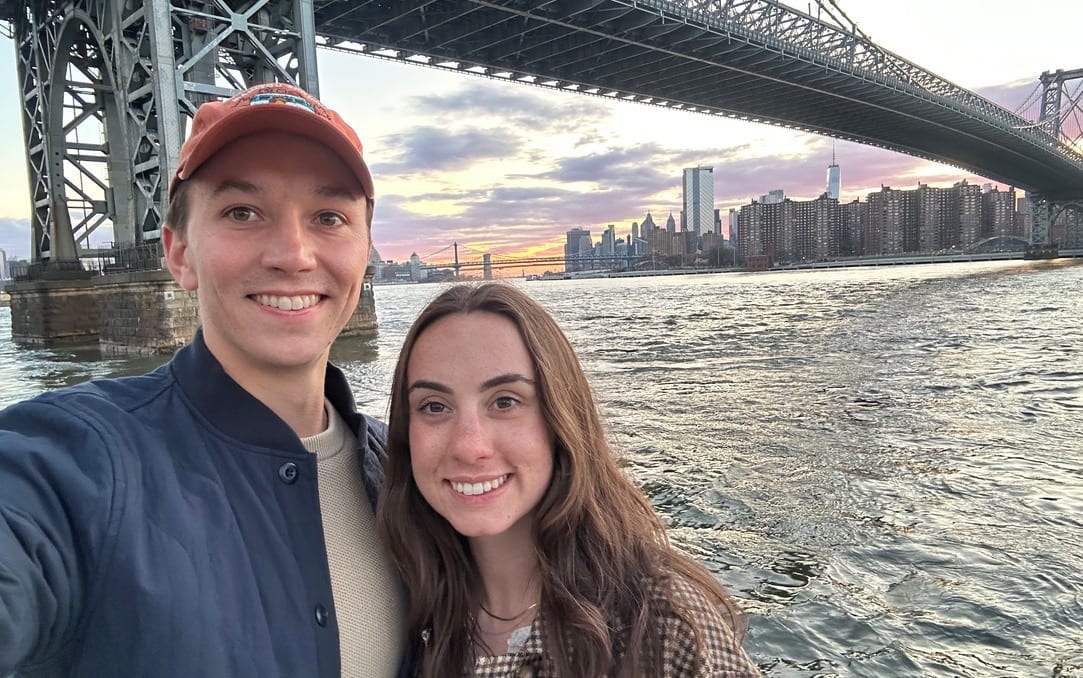 In Domino Park, the start of our time in NYC!