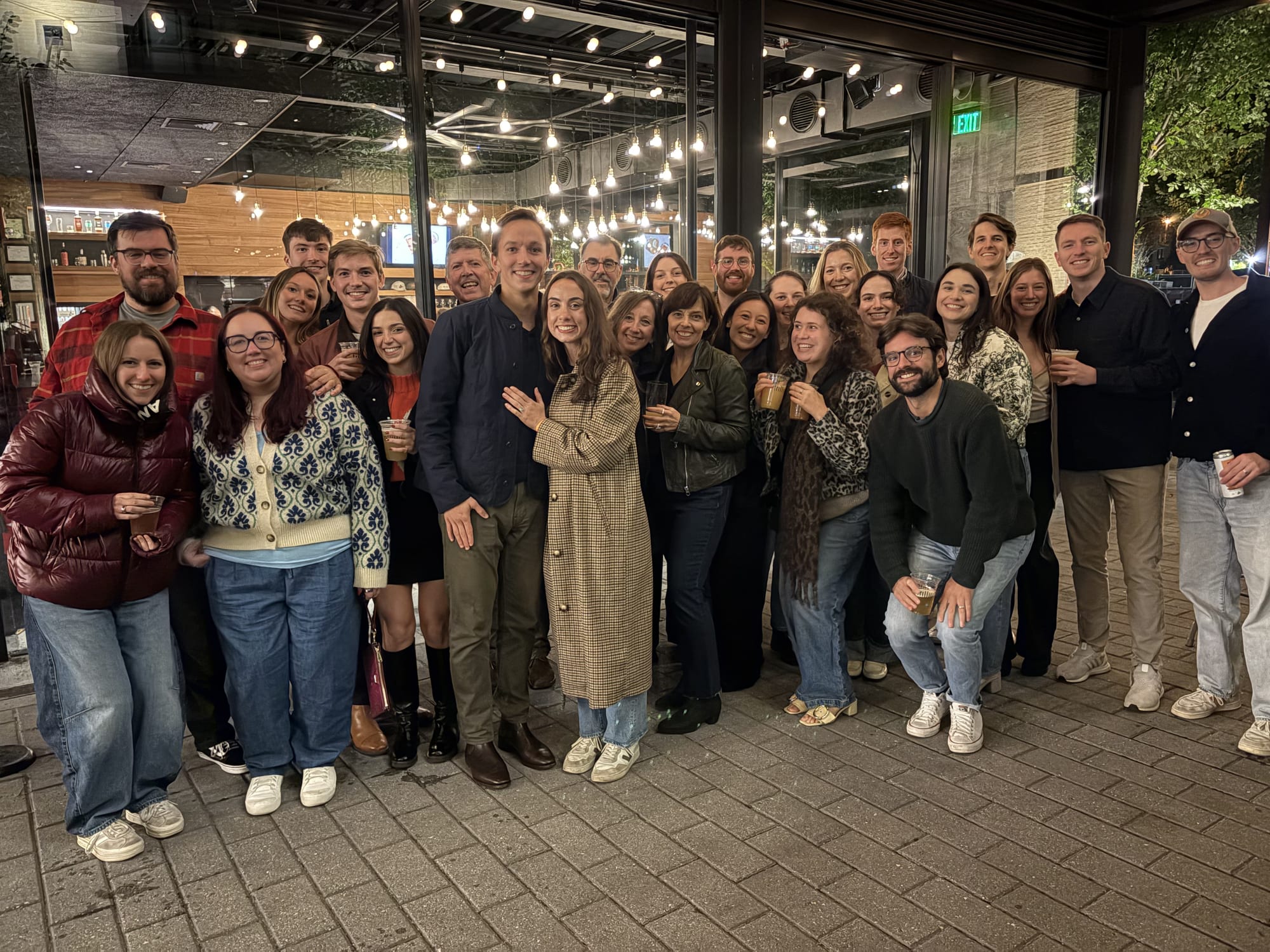 Following the proposal, we had the best time celebrating with friends and family at Trillium in Fenway.