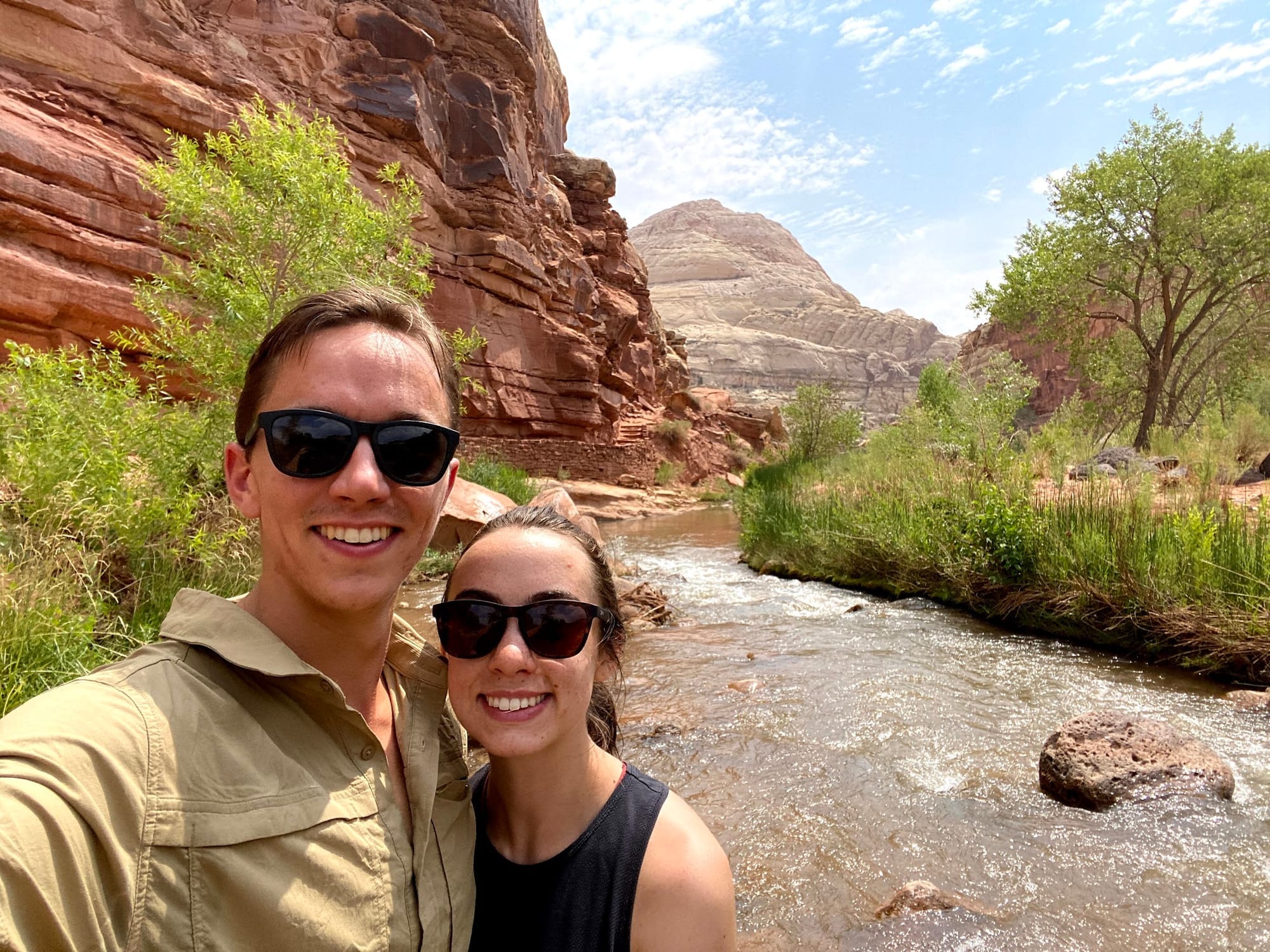 Visiting Capitol Reef National Park in Utah on our roadtrip.