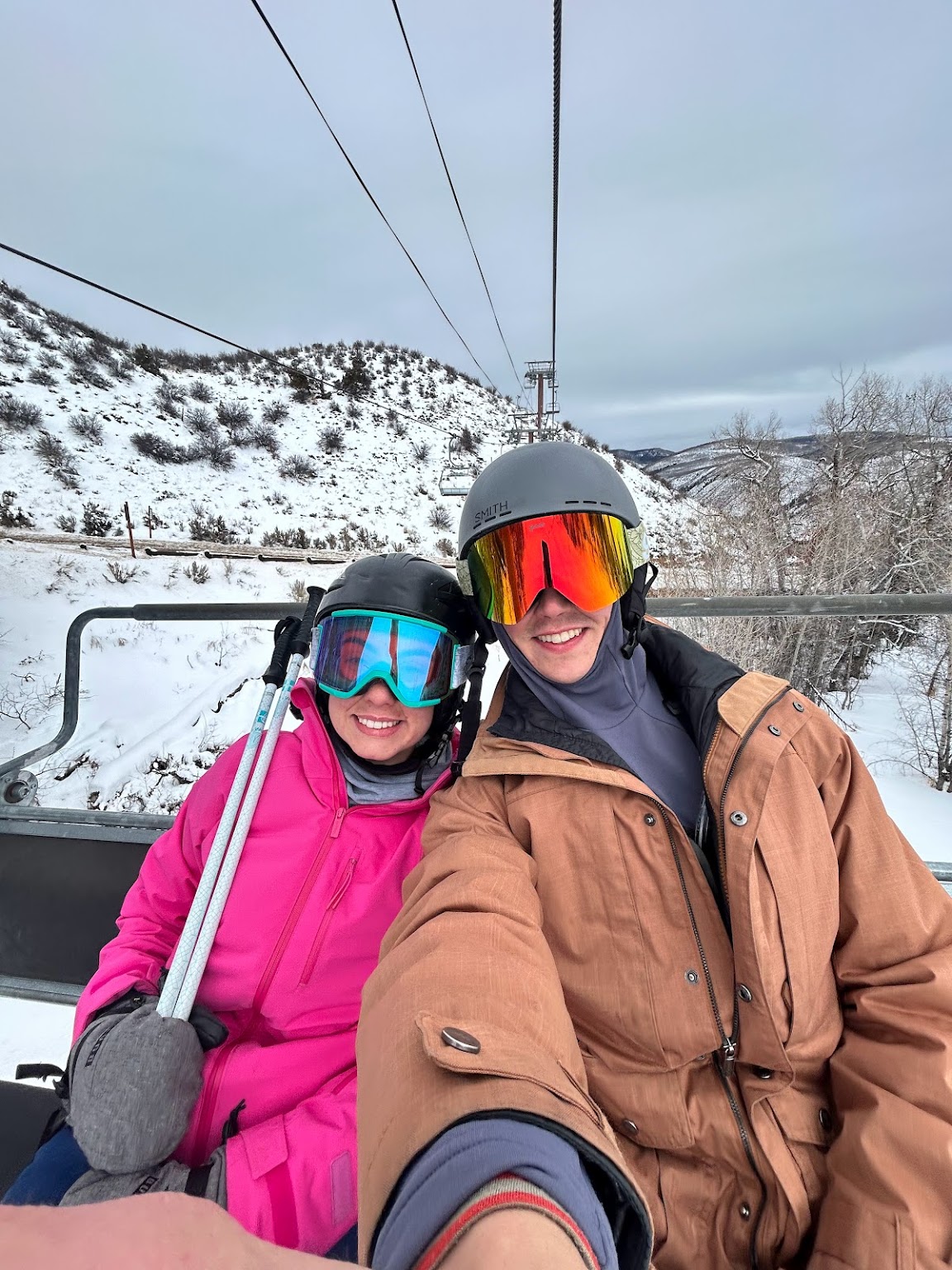 Skiing at Beaver Creek for our 5 year anniversary.
