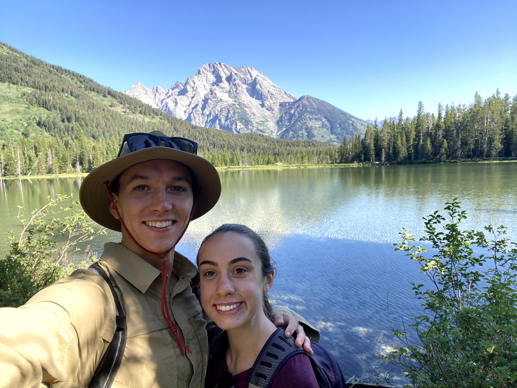 On a hike in Grand Teton National Park.